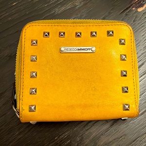 Rebecca Minkoff gold stud wallet